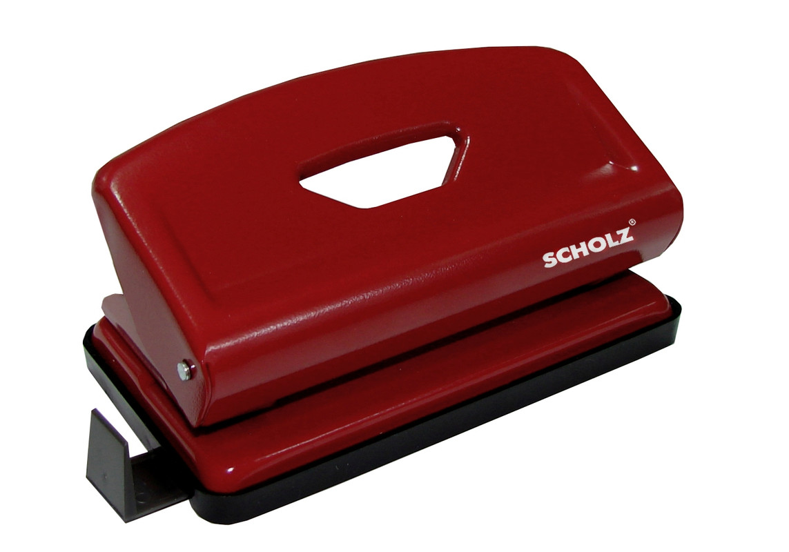 Діркопробивач SCHOLZ (4316SCH), 12 аркушів, металевий, з лінійкою